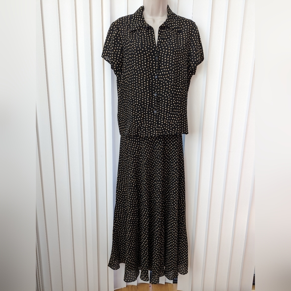 JONES NEW YORK 100% SILK BUSINESS SKIRT SUIT SIZE 8 - Picture 1 of 7